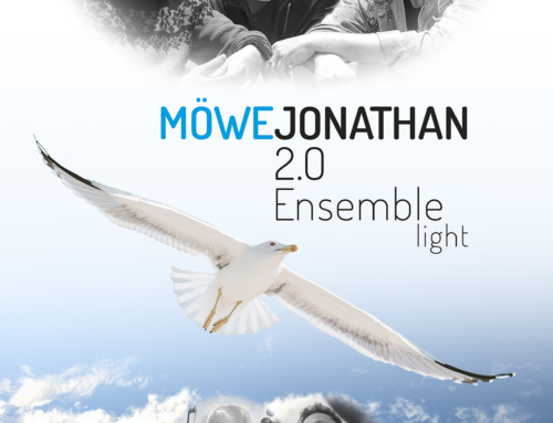 Möwe Jonathan 2.0 Ensemble Light im Literaturgarten St. Florian